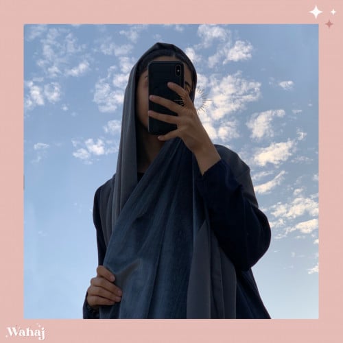 طرحة شتوية نص مخمل ونص ليزر