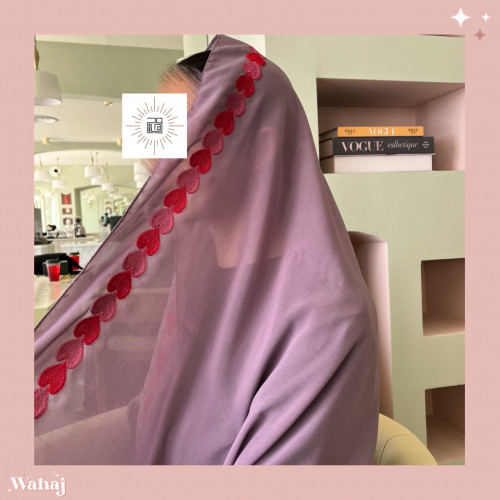 طرحة قلوب نود