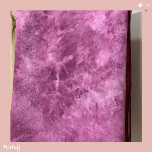 طرحة حرير لامع وردية