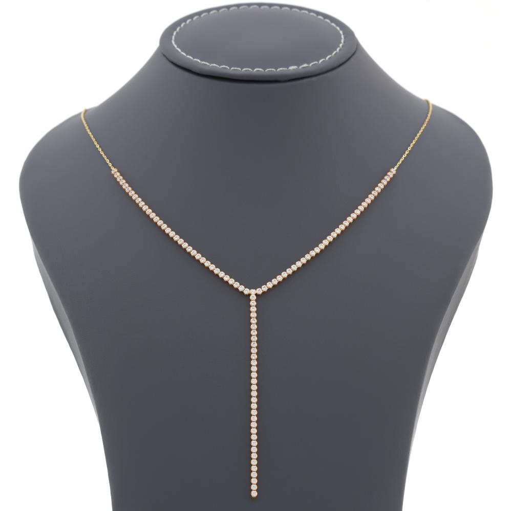 21k gold tennis necklace nava jewellery