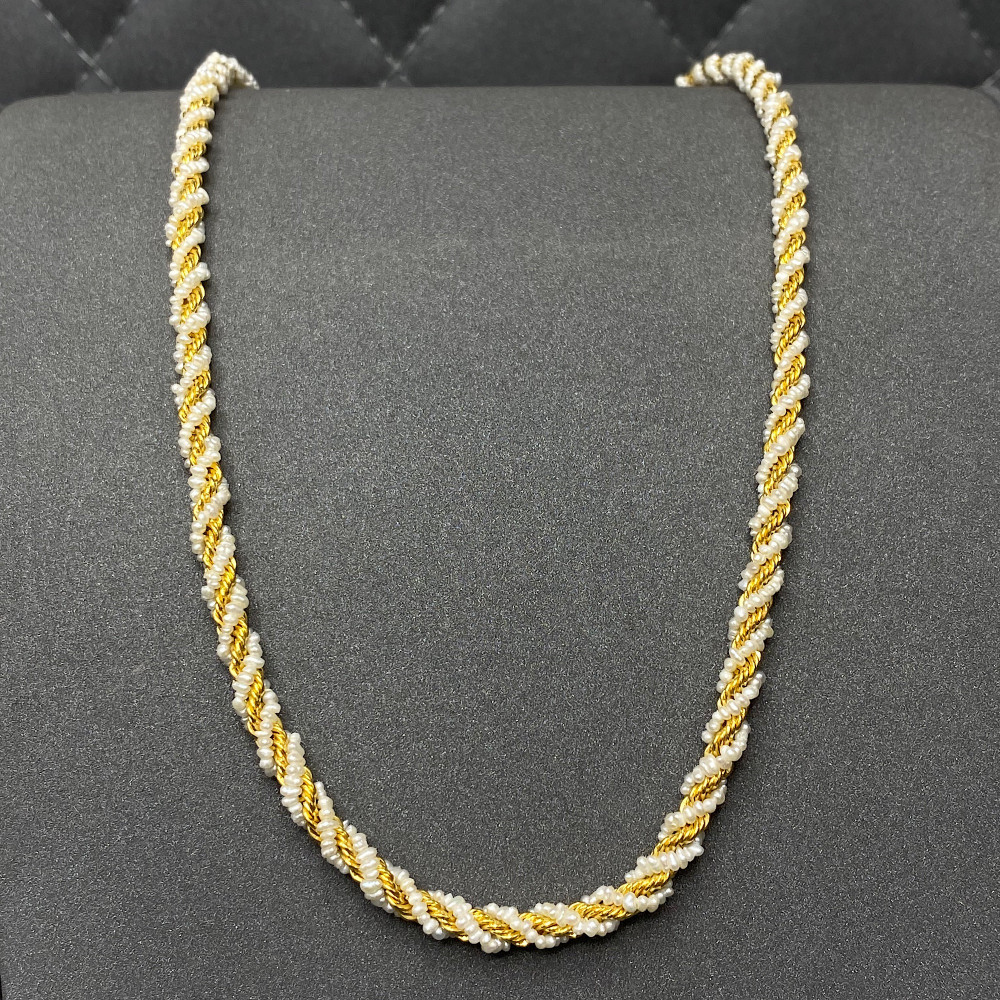 21k gold necklace with agricultural 