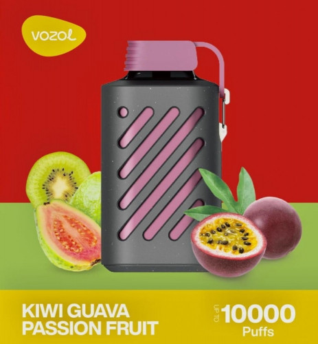 سحبة فوزول كيوي جوافا باشن فروتس 10000 سحبة vozol kiwi gawa guava passion fruit