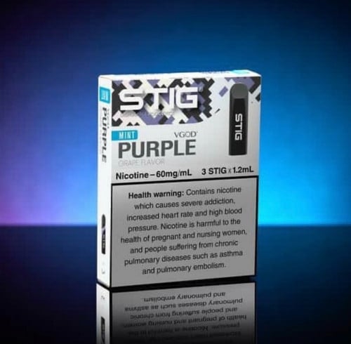سحبة ستيج عنب ايس نعناع  STIG Purple Mint bomb