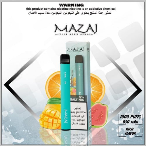 سحبة جاهزة مزاج كوكتيل الفواكه Mazaj Disposable G M O 1000 puff
