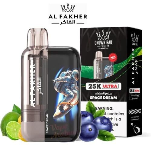 سحبه كراون بار الفاخر الترا حلم الفضاء 25000 موش 5نيكوتين