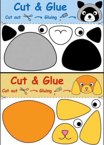 أنشطة قص ولصق جاهزة