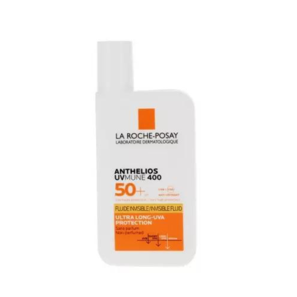 سائل أنثيليوس UVmune 400 غير مرئي بعامل حماية من أشعة الشمس SPF50+ خالٍ من العطور 50 مل