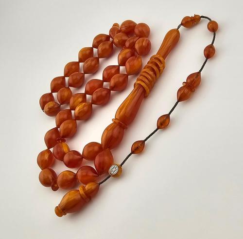 مسباح فاتوان عسلي بتعريقه صفراء