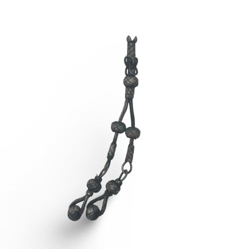 طربزونه فضه بتصميم عقدات و اطراف ثنائيه ومشبك كبس. عيار 1000