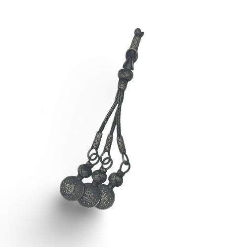 طربزونه فضه تصميم يدمج بين الطربزونه والفضه الحلبيه ياطراف ثلاثيه ومشبك كبس. عيار 1000