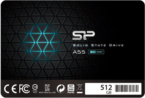 Silicon Power 512GB SSD 3D NAND A55 SLC Cache Perf...