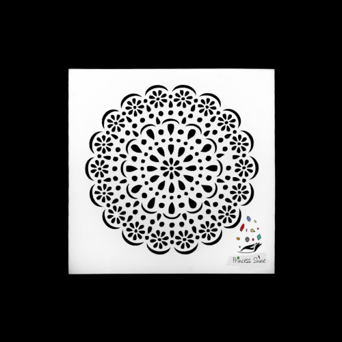 269 - ورق استنسل زخرفة  13سم * 13سم