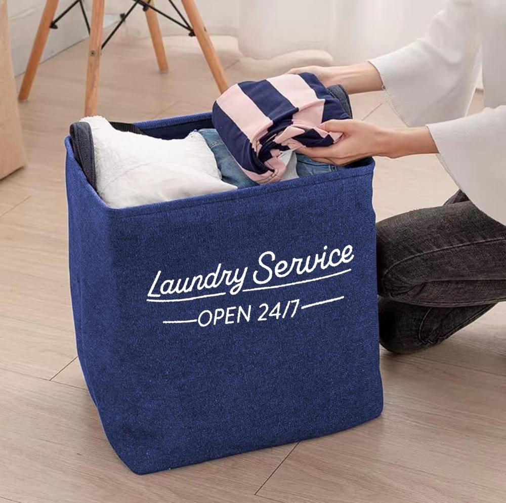 سلة غسيل كلاسيك داكن