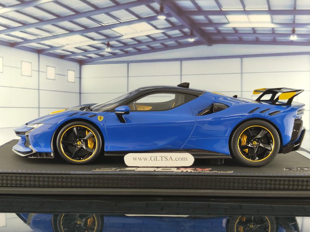 BBR 1/18 SF90 Azzurro La Plata 海外特注 1/18 DELUXE BBR Ferrari SF90 AZZURO LA PLATA BABY BLUE