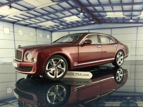 RARE PRE-OWNED Bentley Mulsanne Speed Rubinho Red 1:18 Kyosho 08910R