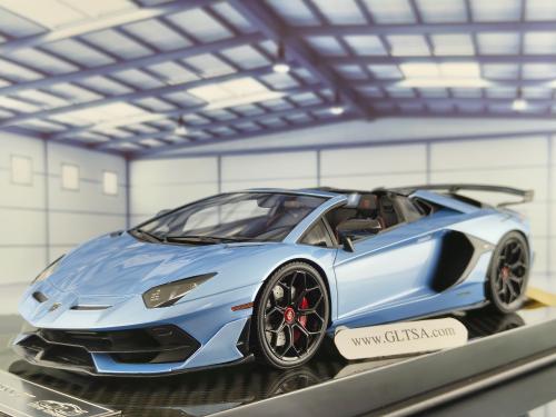 RARE Lamborghini Aventador SVJ Novitec Ice Blue 1:18 IVY LIMITED 15 PCS