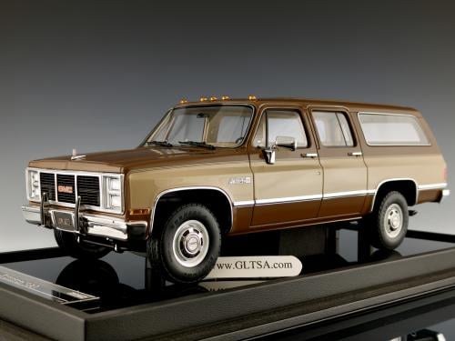 RARE GMC Suburban 1986 Brown Beige 1:18 Old School Models LIMITED