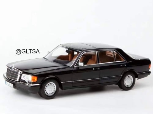 Mercedes-Benz 560 SEL 1989 Black Metallic with Bro...