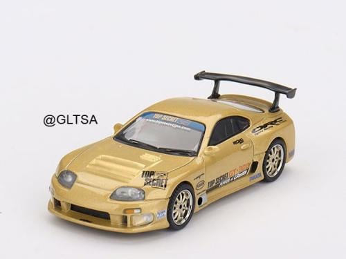 Toyota Supra (A80) Top Secret GT-300 Top Secret Gold RHD Blister Packaging 1:64 MINI GT MGT00961-BL