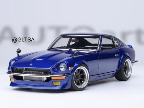 Nissan Fairlady Z (S30) Wangan Midnight “Akuma no Z” Blue Metallic Comic #1 version 1:18 AUTOart 77453
