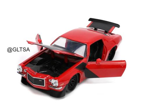 Chevrolet Camaro 1971 Red 1:24 Jada Toys Bigtime M...