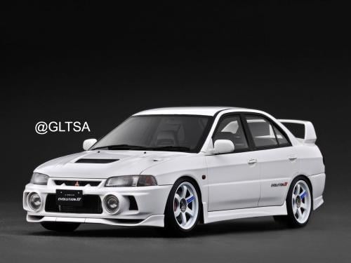 Mitsubishi Lancer Evolution Ⅳ (CN9A) White 1:18 Ignition Model IG3782