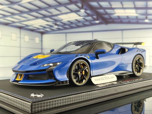 BBR 1/18 SF90 Azzurro La Plata 海外特注 1/18 DELUXE BBR Ferrari SF90 AZZURO LA PLATA BABY BLUE