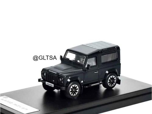 Land Rover Defender 90 Works V8 70th Edition Matte Black 1:64 LCD Models LCD64016-MB