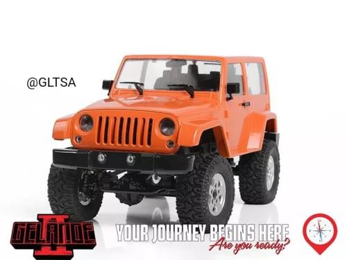 RC4WD Gelande II Truck RTR w/ Black Rock Body Set Orange 1:18 for RC RC4WD Z-RTR0048