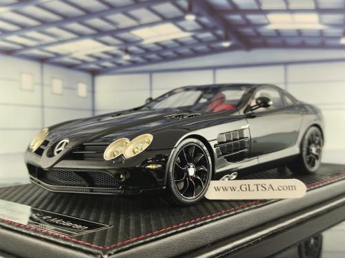 RARE PRE-OWNED Mercedes-Benz SLR BLACK 1:18 Fronti...