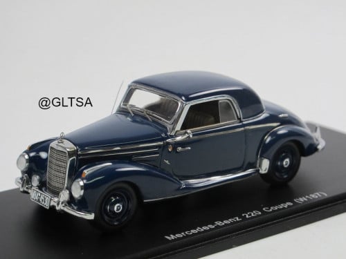 RARE Mercedes-Benz 220 Coupe (W187) 1951 Blue 1:43 Spark S40489