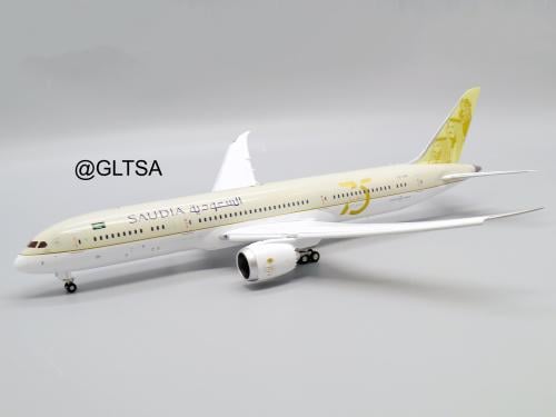 Saudi Arabian Airlines Boeing 787-9 75th Years Livery Flaps Down HZ-ARE 1:200 JC Wings LH2337A