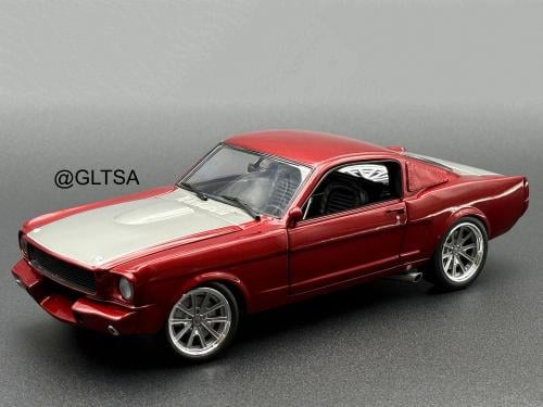 Ford Mustang Shelby GT350R Pro Touring 1965 Red Silver 1:18 ACME A1801887