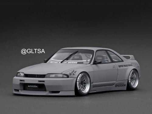 Nissan Skyline Pandem GT-R (BCNR33) Matte Grey 1:18 Ignition