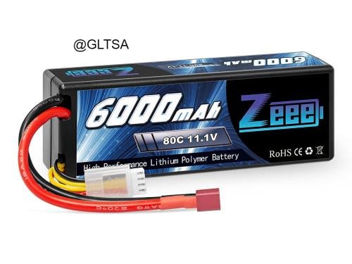 Zeee 3S Lipo Battery 11.1V 6000mAh 80C Hard Case B...