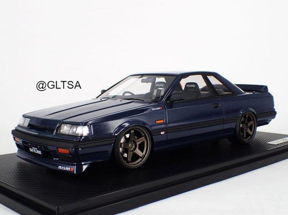 Nissan Skyline GTS-R (R31) Blue Black 1:18 Ignition Model IG1297 - الهوايات  الذهبية لمجسمات السيارات والريموت