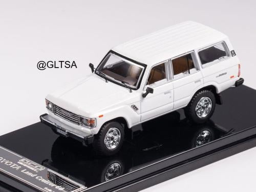 Toyota Land Cruiser 60 LHD White 1:64 GCD KS029-88