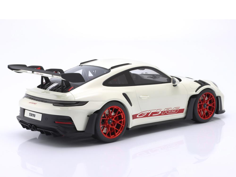 1/12 ポルシェ 911 (992) GT3 RS ホワイト/レッド ck-modelcars-video: Porsche 911 (992) GT3 RS 2022 white with