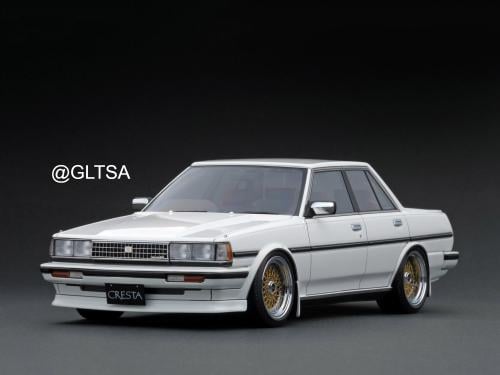 Toyota Cresta Super Lucent TWINCAM24 (GX71) White 1:18 Ignition Model IG3828