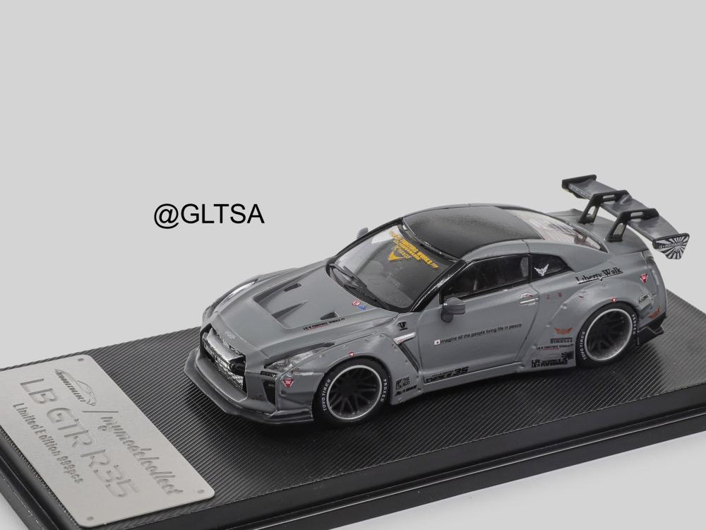 Nissan GT-R (R35) LB Wide-Body Combat Grey 1:64 MyModelCollect