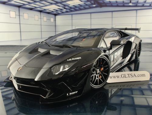 Lamborghini Aventador Liberty Walk LB-Works Black 1:18