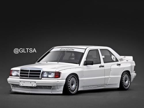 Mercedes-Benz 190 PANDEM White 1:18 Ignition Model IG3774
