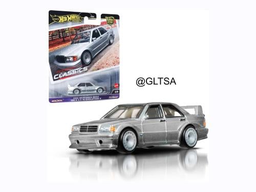 Mercedes-Benz 190 E 2.5-16 Evolution II 1990 Silver 1:64 Hot Wheels HRV98 / FPY86