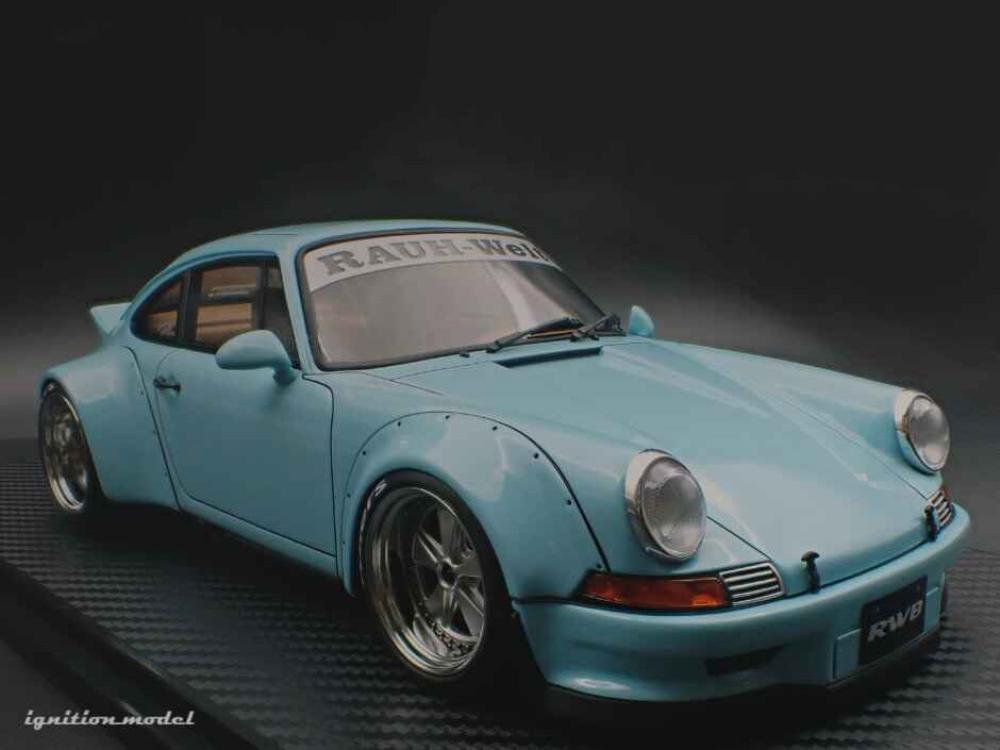 Porsche RWB Backdate Light Blue 1:18 Ignition Model IG3878