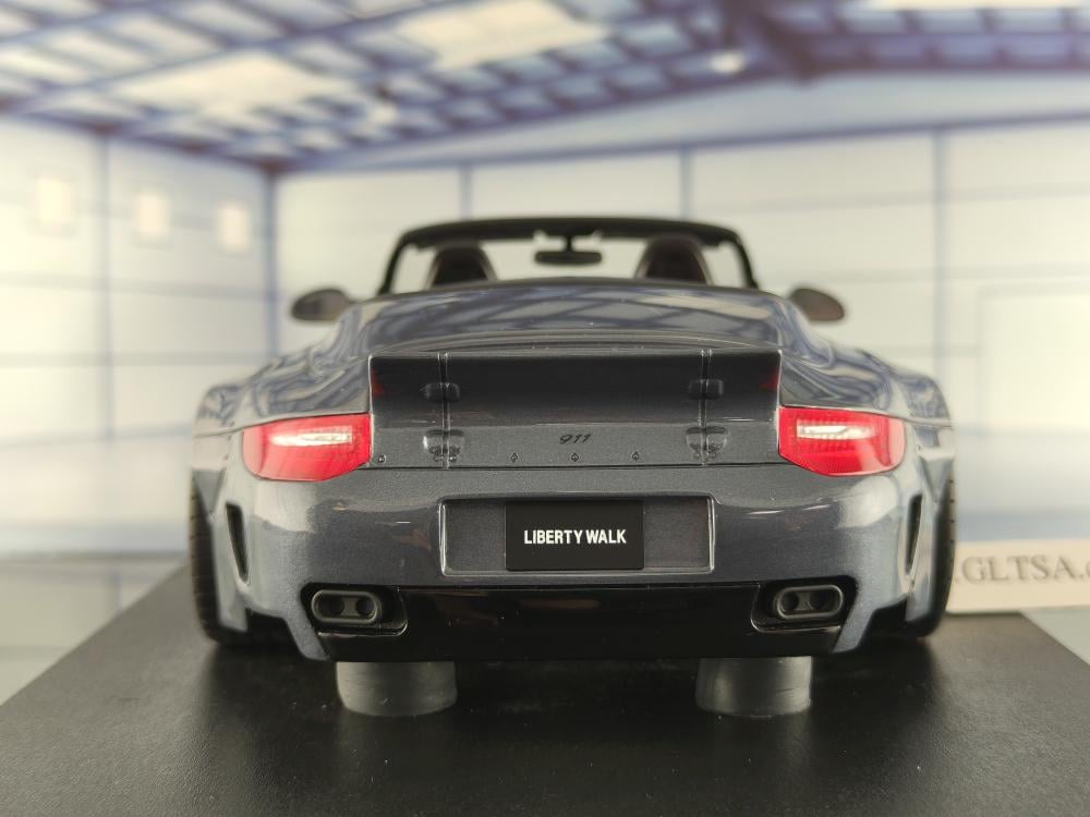 ポルシェ 997 LB パフォーマンス マットグレー 1/18 GTスピリット 1:18 Porsche 911 Convertible 997 LB-Works Widebody -- Grey