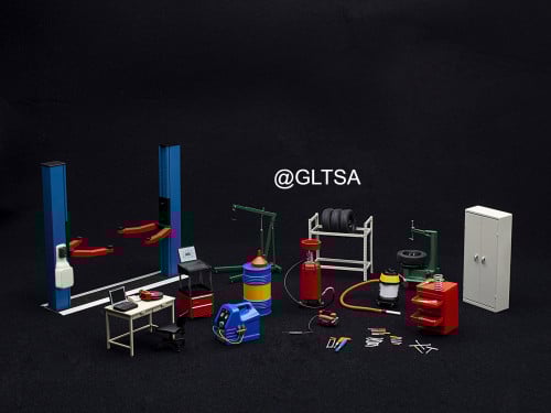 Garage Kit Set (Version 2) 1:18 AUTOart 49111