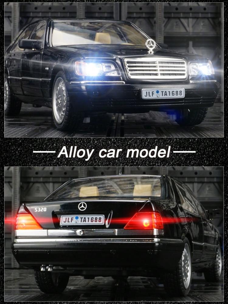 Mercedes-Benz W140 S320 White 1:24 Diecast Car Model sl2407075450653859 PB2503020135324