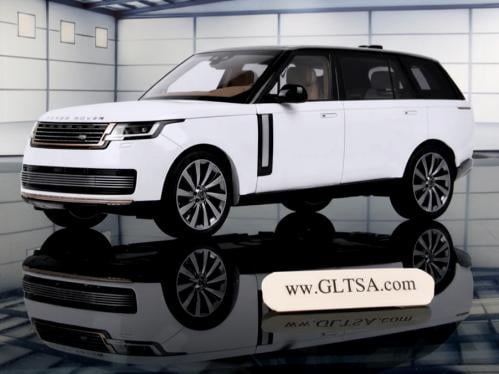 Land Rover Range Rover SV White with Black Roof 1:18 LCD Models LCD18017-BW