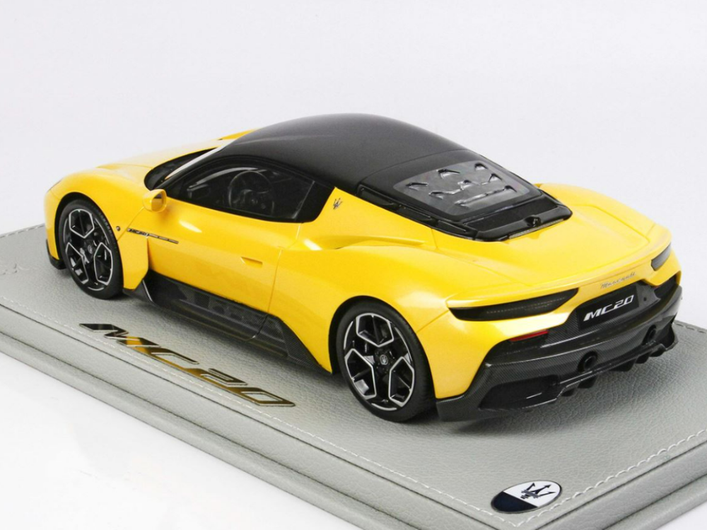 Maserati MC20 Yellow (Giallo Genio) 1:18 BBR HE180051D LIMITED 100 PCS -  الهوايات الذهبية لمجسمات السيارات والريموت