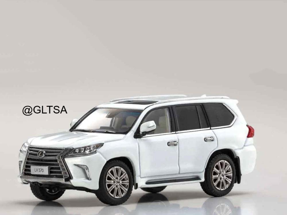 Lexus LX570 Sonic Quartz (White) 1:64 Kyosho 00001SQ